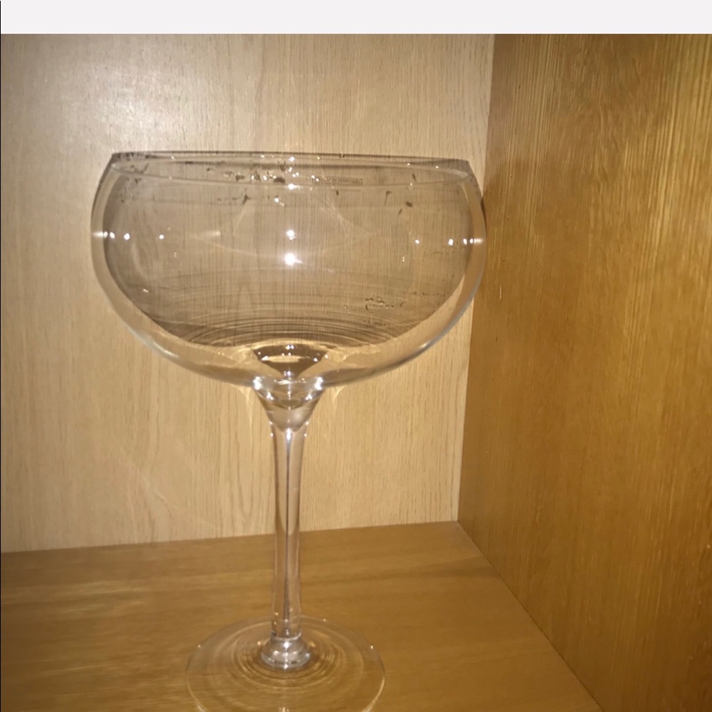 New Tall Glass Compote 22 1/2” Tall 7 7/8” Rim - Picture 15 of 16